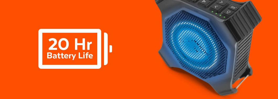 EcoXGear Edge Plus Bluetooth Speaker Orange